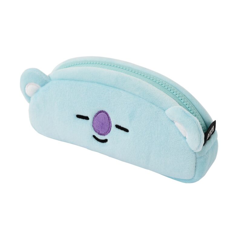 Portatodo de felpa azul claro con diseño de Koya BT21