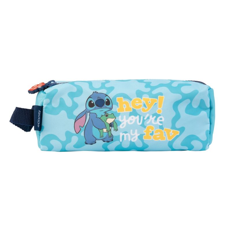 Portatodo tropical de Stitch Disney azul con cremallera
