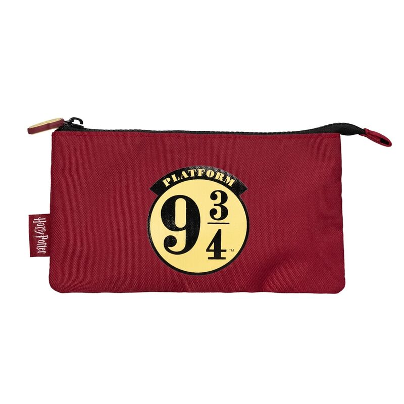 Portatodo triple burdeos Harry Potter Plataforma 9 3/4