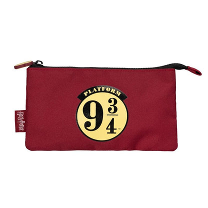 Portatodo triple burdeos Harry Potter Plataforma 9 3/4