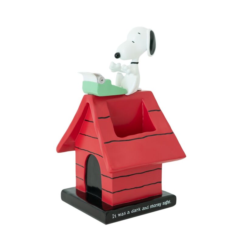 Portalápices de resina Snoopy con forma de caseta roja