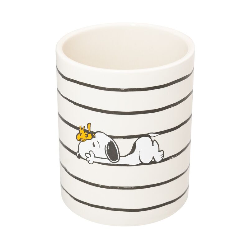 Portalápices de cerámica ERIK con Snoopy y Woodstock