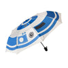 Paraguas plegable automático R2-D2 de Star Wars en azul y blanco
