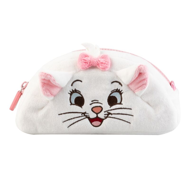 Portatodo de felpa blanco de Marie de Los Aristogatos con lazo rosa