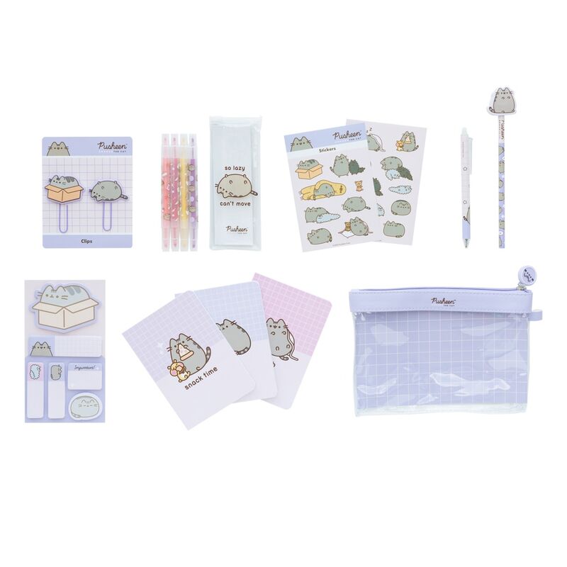 Set de papelería Moments Collection Pusheen de ERIK en tonos lila