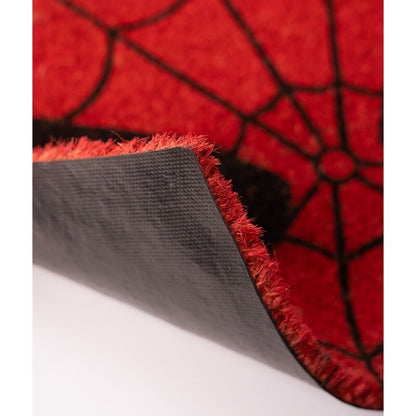 Felpudo rojo de Spider-Man Marvel con telaraña negra - 2