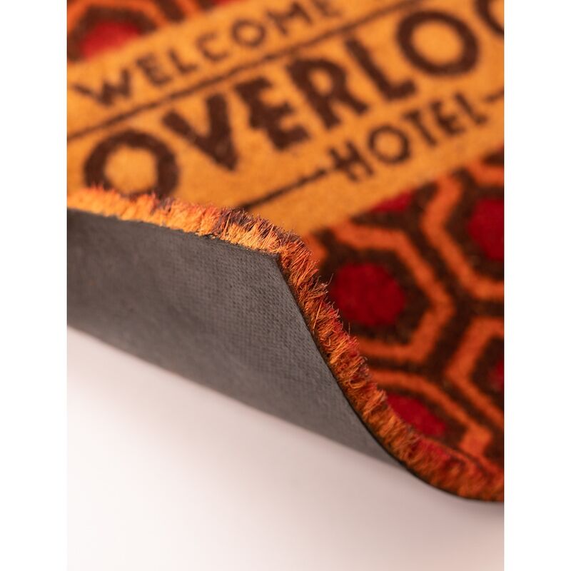 Felpudo del Overlook Hotel de El Resplandor con diseño geométrico rojo y marrón - 2
