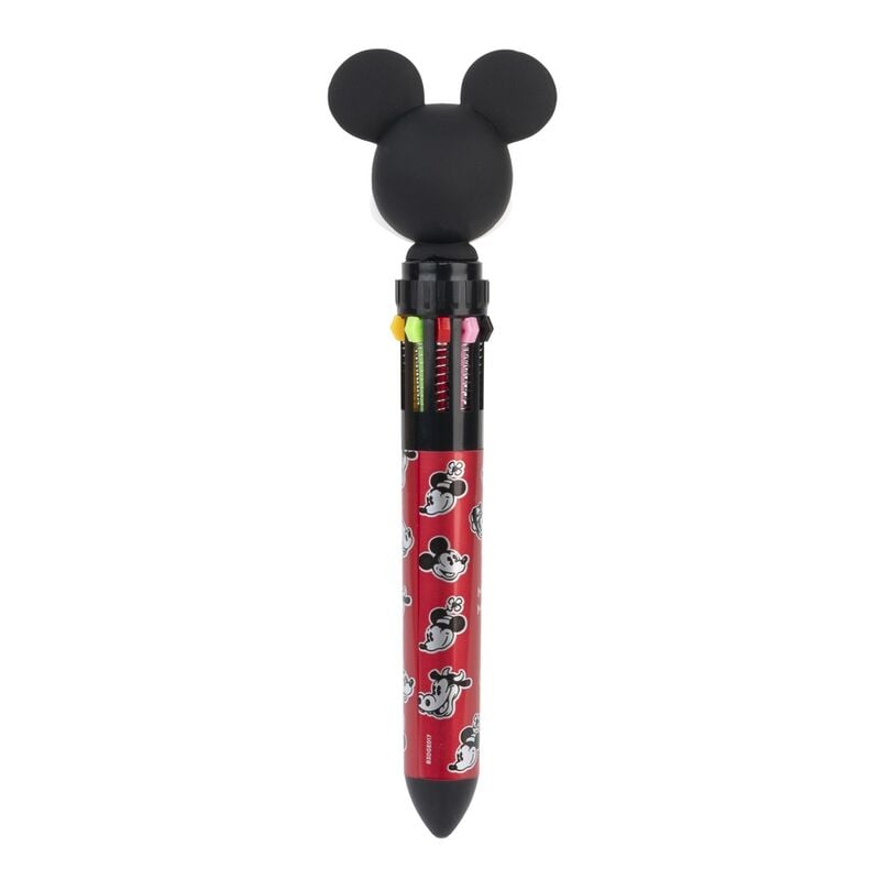 Bolígrafo multicolor de 10 colores Mickey Disney con topper 3D - 2