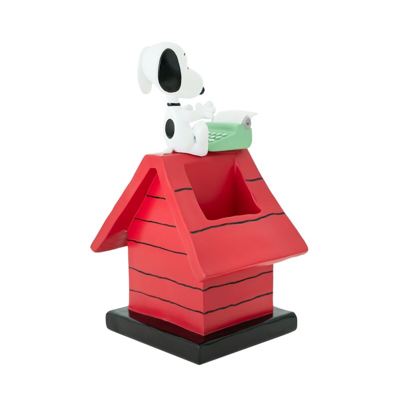 Portalápices de resina Snoopy con forma de caseta roja - 2