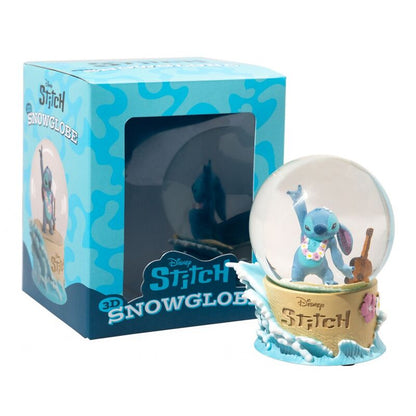 Bola de nieve de Stitch Disney con esfera de cristal y base decorada - 2
