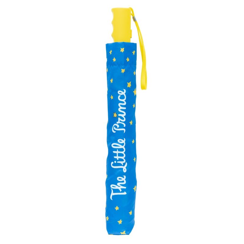 Paraguas plegable azul de El Principito con estrellas amarillas - 2
