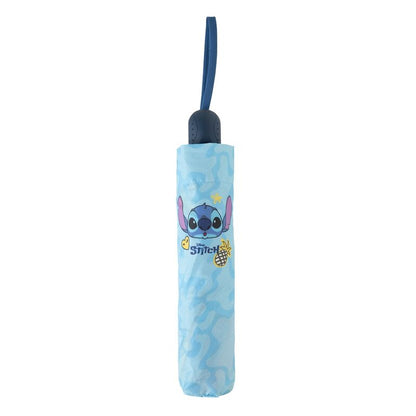 Paraguas plegable automático de Stitch Disney en azul y amarillo - 2