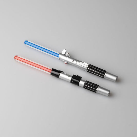 Blíster con dos bolígrafos Star Wars de sables láser azul y rojo - 2