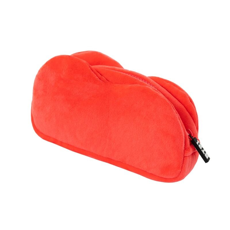 Portatodo rojo de felpa con diseño de Tata BT21 - 2