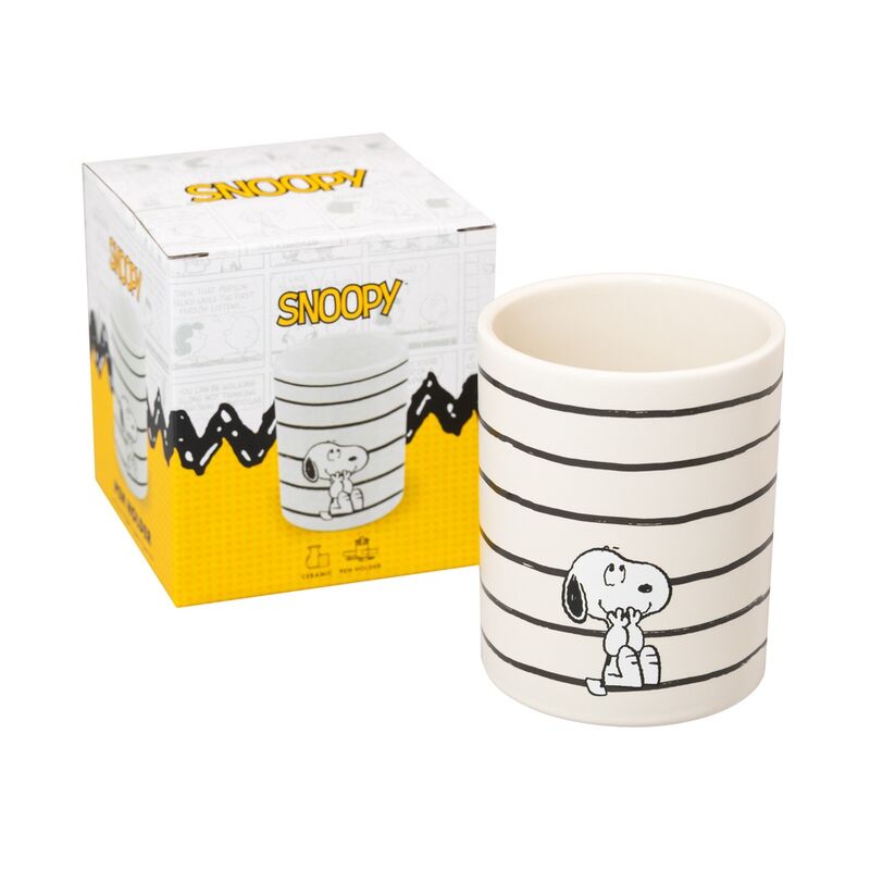 Portalápices de cerámica ERIK con Snoopy y Woodstock - 2
