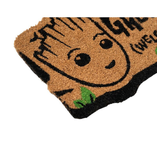 Felpudo Marvel de Groot de fibra de coco con mensaje I Am Groot - 3