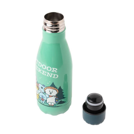 Botella ERIK BT21 Outdoor Weekend verde menta con personajes - 3