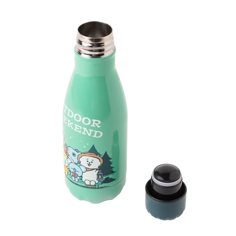 Botella ERIK BT21 Outdoor Weekend verde menta con personajes - 3