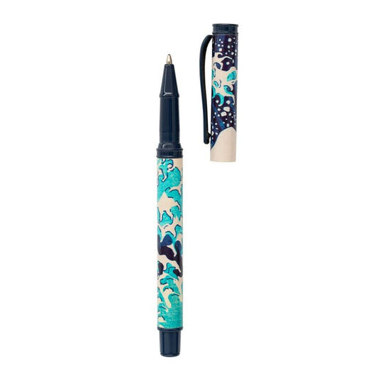 Bolígrafo ERIK con diseño de La Gran Ola de Kanagawa en tonos azules - 3