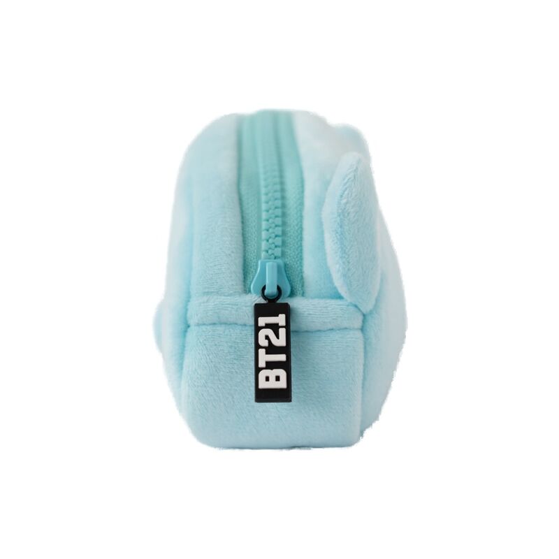 Portatodo de felpa azul claro con diseño de Koya BT21 - 3