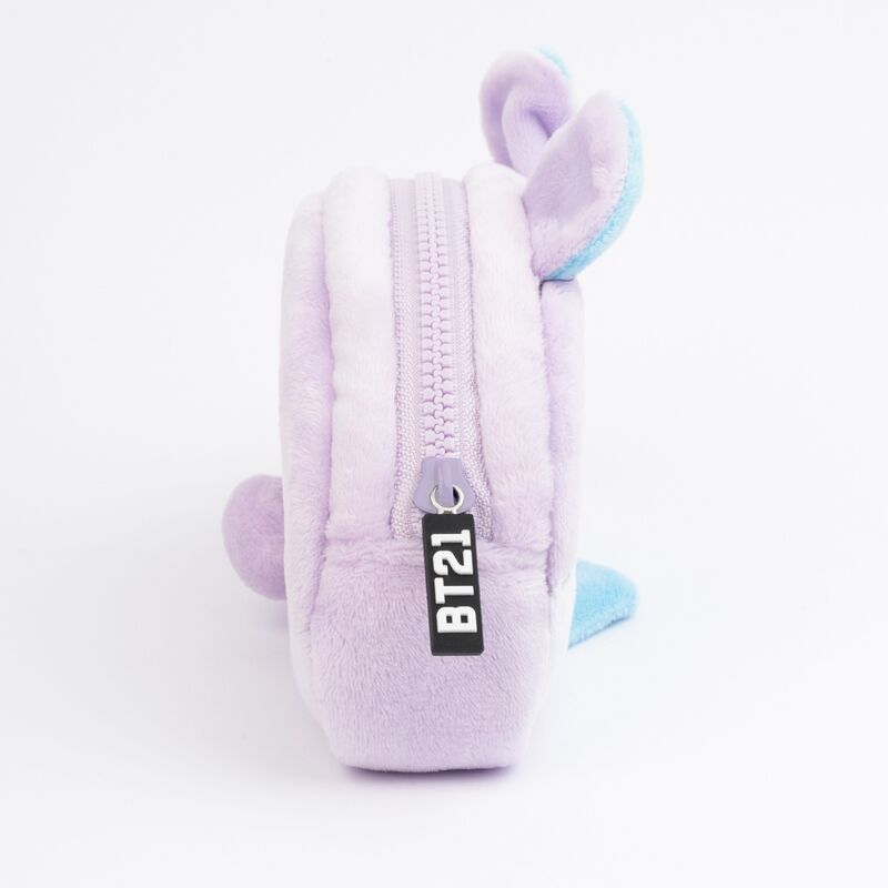 Portatodo de felpa lila New Mang BT21 con cremallera - 3