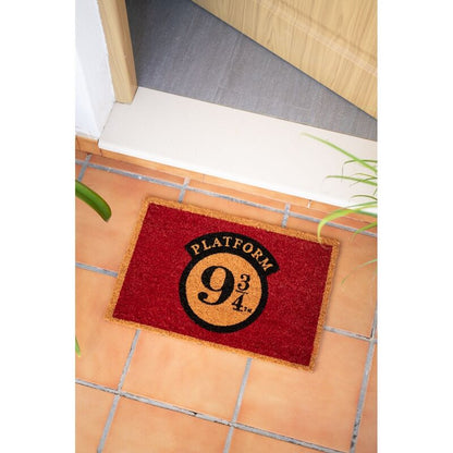 Felpudo granate de Harry Potter con emblema de la Plataforma 9¾ - 4