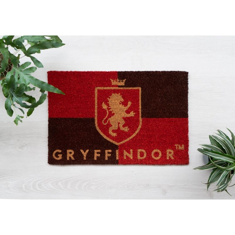 Felpudo de fibra de coco Gryffindor de Harry Potter en rojo y marrón - 4