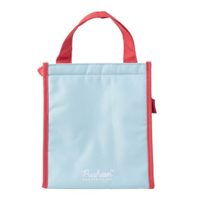 Bolsa portameriendas Pusheen Sweetie Pie azul con asas coral - 4