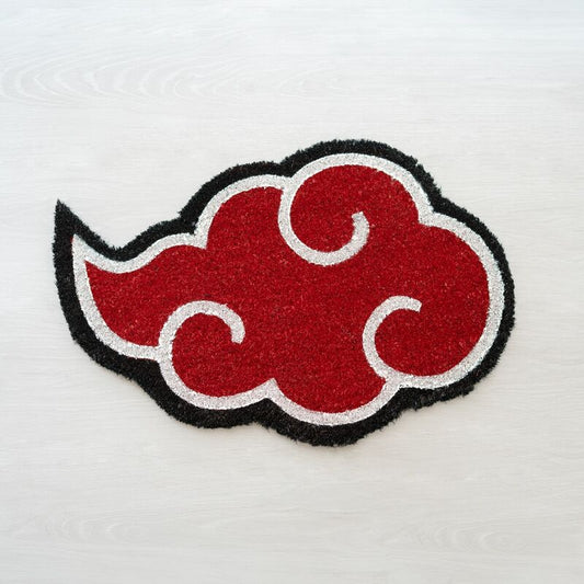 Felpudo Akatsuki de Naruto Shippuden con diseño de nube roja - 4