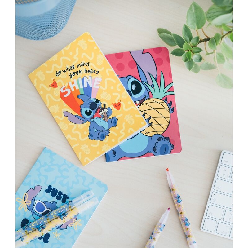 Set de papelería Stitch Disney ERIK con cuadernos y portatodo - 4
