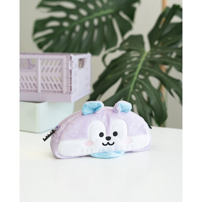 Portatodo de felpa lila New Mang BT21 con cremallera - 4