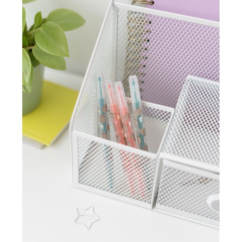 Set de cuatro subrayadores pastel Pusheen Foodie con funda transparente - 3