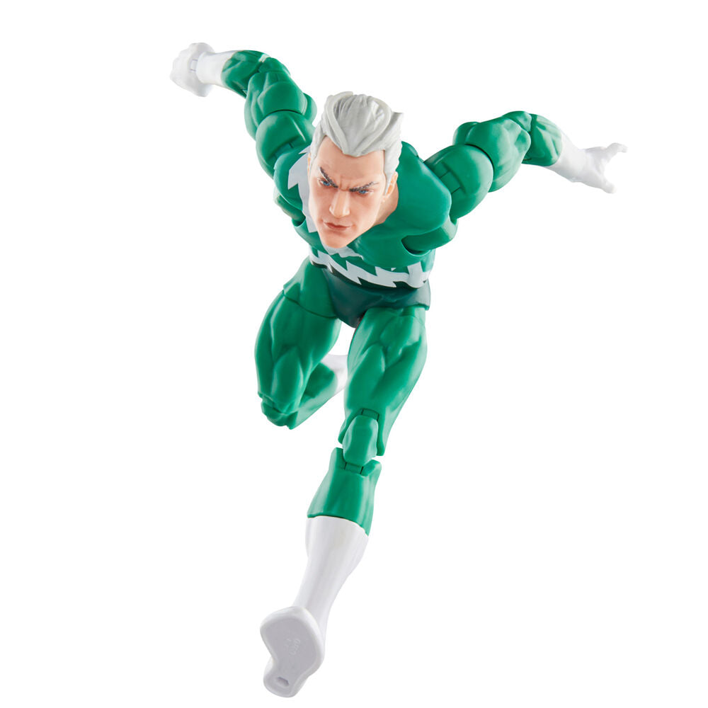 Figura articulada de Quicksilver Marvel con traje verde y detalles blancos - 4