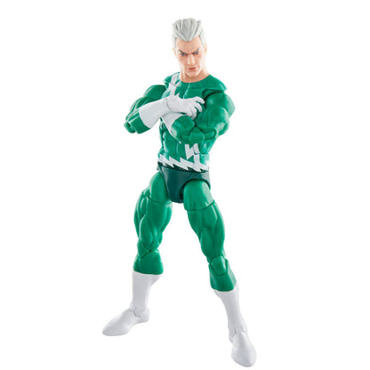 Figura articulada de Quicksilver Marvel con traje verde y detalles blancos - 6