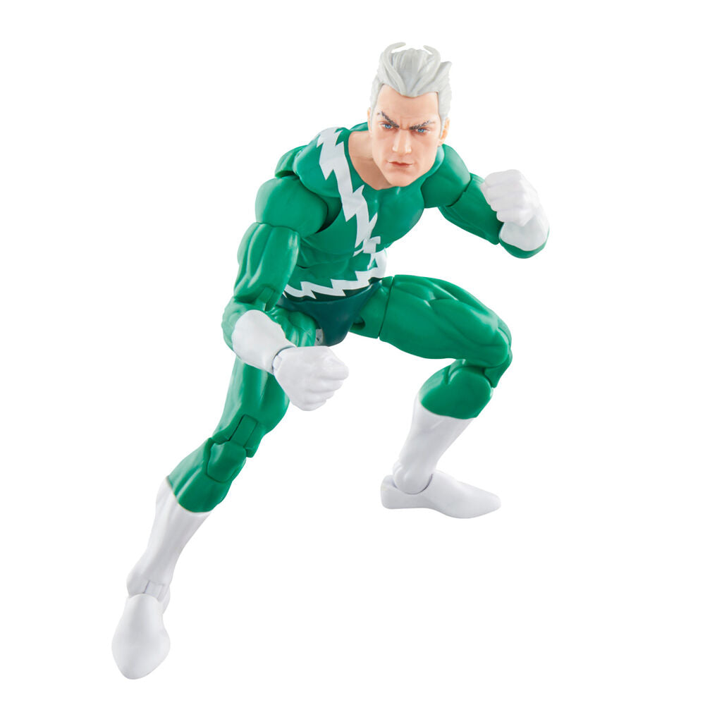 Figura articulada de Quicksilver Marvel con traje verde y detalles blancos - 7