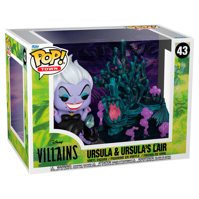 Figura FUNKO POP Town de Úrsula junto a su guarida submarina