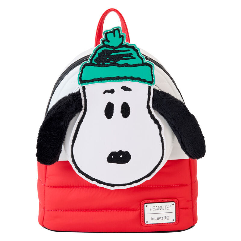 Mochila Holiday Loungefly de Snoopy en rojo y blanco