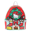 Mochila Loungefly de Hello Kitty con diseño navideño