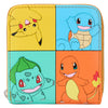 Cartera Pokémon Loungefly con Pikachu, Squirtle, Bulbasaur y Charmander