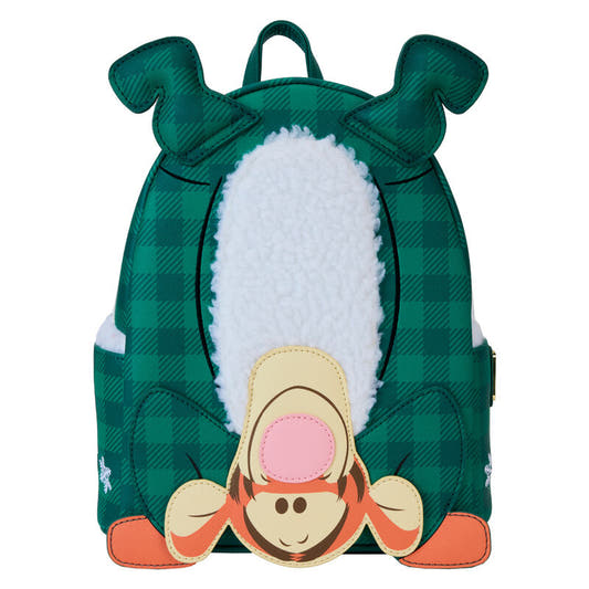 Mochila Loungefly de Tigger Disney con diseño verde de cuadros