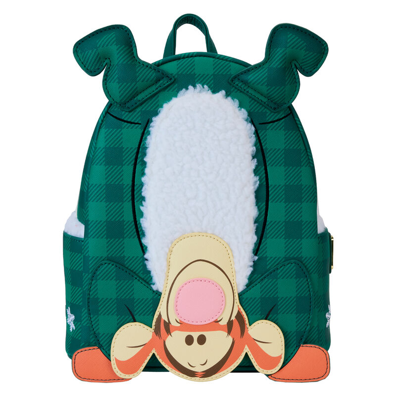 Mochila Loungefly de Tigger Disney con diseño verde de cuadros