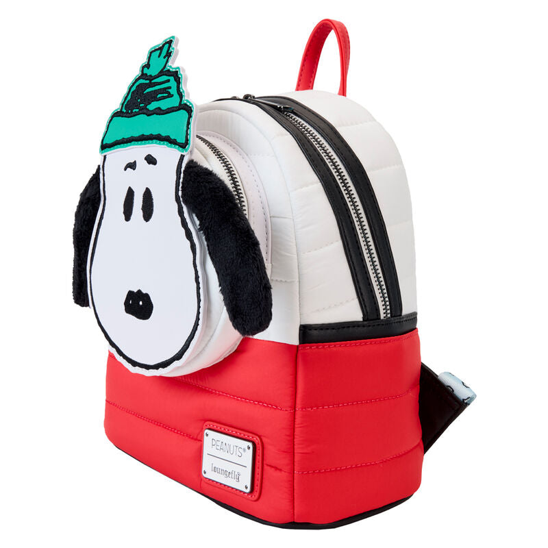 Mochila Holiday Loungefly de Snoopy en rojo y blanco - 2