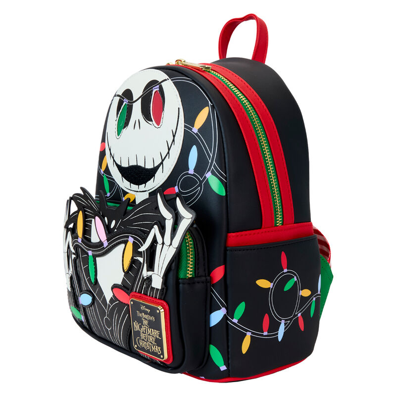 Mochila Loungefly de Jack de Pesadilla Antes de Navidad con luces de colores - 2