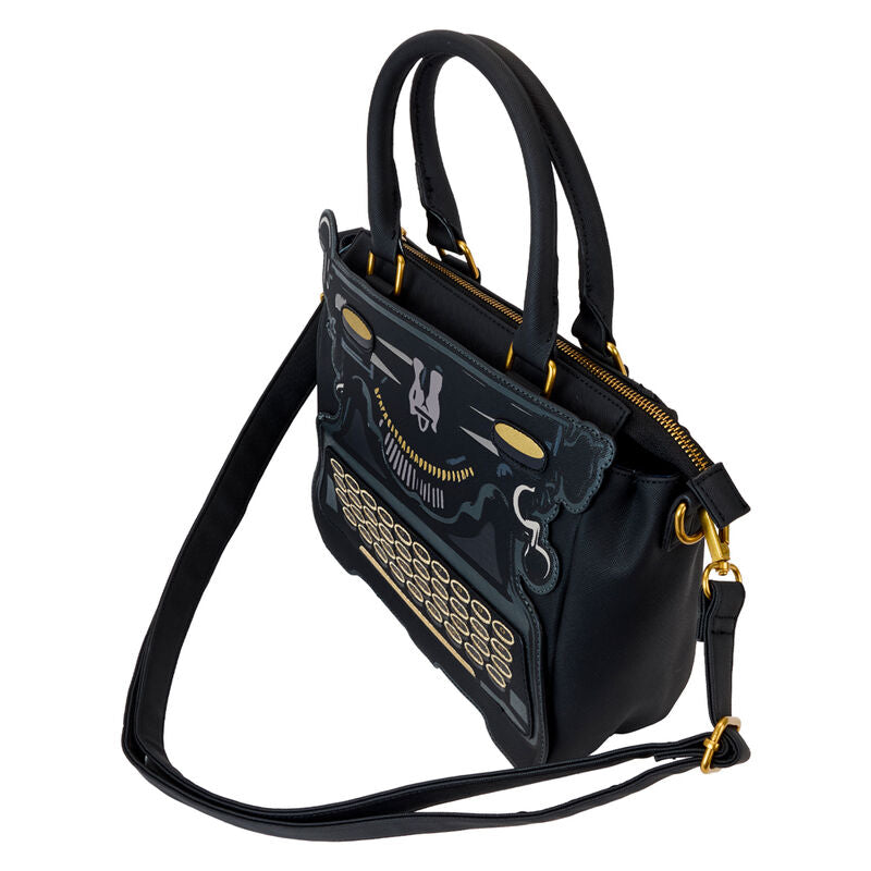Bolso bandolera negro Typewriter de Miércoles Loungefly - 2