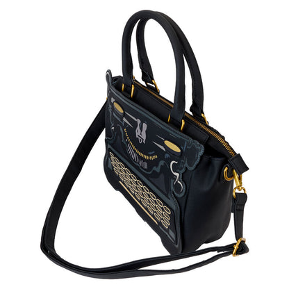 Bolso bandolera negro Typewriter de Miércoles Loungefly - 2