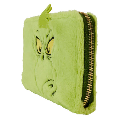 Cartera verde Loungefly de El Grinch con cremallera