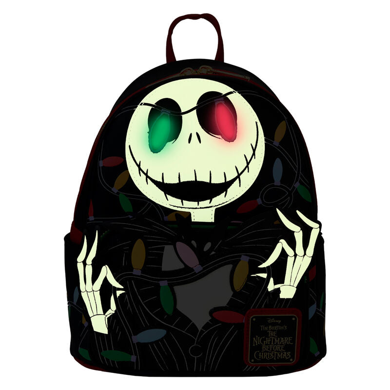 Mochila Loungefly de Jack de Pesadilla Antes de Navidad con luces de colores - 3