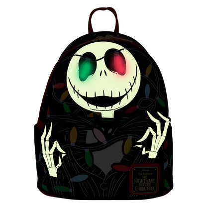 Mochila Loungefly de Jack de Pesadilla Antes de Navidad con luces de colores - 3