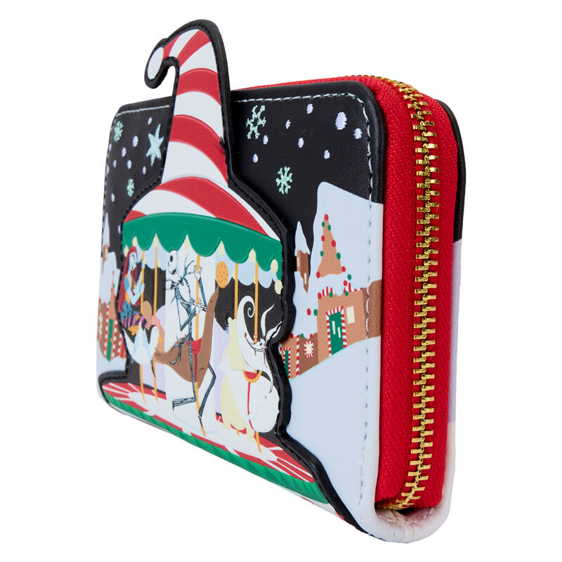 Cartera Loungefly de Pesadilla antes de Navidad con Jack y Sally en Christmas Town - 3