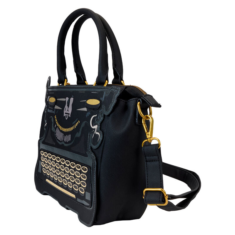 Bolso bandolera negro Typewriter de Miércoles Loungefly - 3